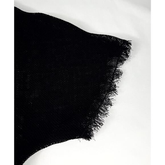 ADOLFO DOMINGUEZ NWT Size38 black v-neck midi length sheer - Picture 8 of 10